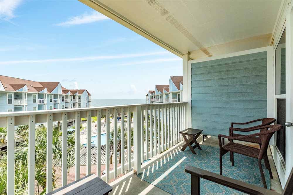View of Balconies to the Sea - Galveston Vacation Rental Seascape Condos